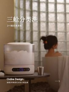 OIDIRE | Three-Compartment Portable Mini Washing Machine