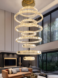 Luxury Crystal Rotatable Large Chandelier