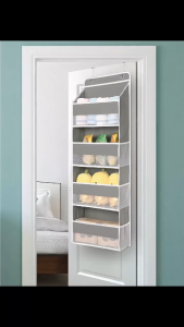 5-Tier Hanging Storage Organizer - Fits Behind Doors Anti-Tip Design 5 Spacious Pockets Ideal for Bedrooms Bathrooms And Food Pantries Great for Halloween And Christmas Presents