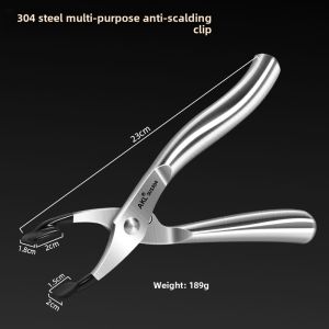 German 304 Stainless Steel Oven Mitts Clip Bowl Clip Steamed Dishes Clip Steamer Clip Plate Bowl Holder Kitchen Dish-Grabbing Device