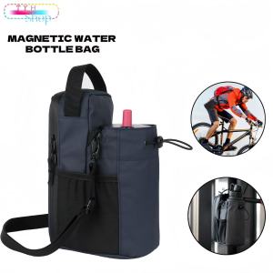 Outdoor sports water bottle diagonal cross bag magnetic suction waterproof mens and womens fitness bag for sports fitness cycling