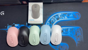 Chuột Không Dây Màu Pastel Cảm Ứng Êm – Thiết Kế Ergonomic – Văn Phòng Học Tập Laptop PC