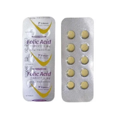 Folic acid 1 Mg Strip 10 Tablet Triman