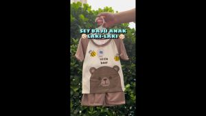 (ISI 5 SETEL) Setelan Anak & Bayi Laki Laki Raglan Animal Earthtone Series/ Baju Anak Laki Laki / Baju Bayi / Setelan Bayi Laki Laki 0 - 4 Tahun