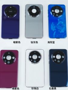 New Mirror Plating Phone Case for Huawei Mate60 Pro+ Glass Lens Protection Dust Net 50 Male Female Protective Cover P70 Ultra Popular Mate30 Solid Color Hard Shell