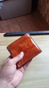 Very Cool And Pretty Ostrich leg Bi-Fold Wallet