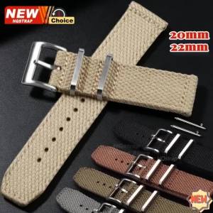 New Nylon Cotton Watch Band 20mm 22mm Quick Release Universal Replacement Bracelet Women Men Strap for Military Sport Watchbands
