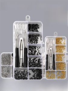 ชุดอุปกรณ์ซ่อมแว่นตาสีเงิน สีทอง สีดำ อุปกรณ์ซ่อมแว่นสำหรับใส่แว่น ชุดเครื่องมือซ่อมแว่นแบบพกพา