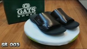 Gats SR 003 Sandal Ban Dua Slide: Sandal Kulit Lentur Pria