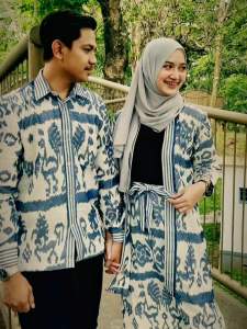 baju tenun etnik kemeja outer rok baju kondangan baju couple pasangan