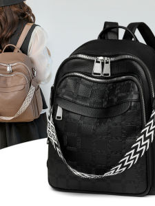 TANFAN | Soft Leather Large Capacity Backpack