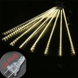 Solar Led Light Outdoor Meteor Shower Rain Lights Waterproof Garden Decor Outdoor Street Garland New Year Christmas Decoration