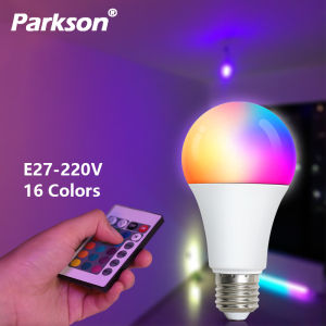 24 Key Remote Control Smart Lamp Atmosphere Light 16 Colors RGB Bulb LED Multicolor Bulb E27 220V Household Lighting Dimmable