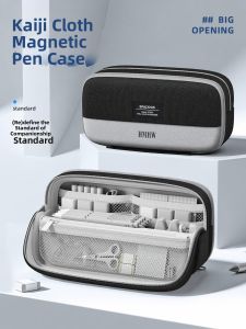 MINGZHUO | Magnetic Large Capacity Standing Stationery Pencil Bag Multifunction