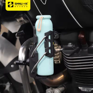 SMNU Motorcycle Cup Holder Support Quick Release Adjustable Water Bottle Holder Handlebar Cage Universal for MTB Road ATV Bikes