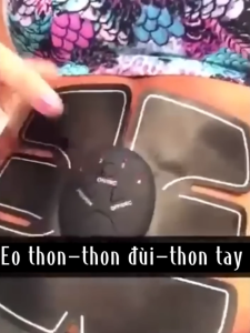 Hàng sẵn có - Miếng dán massage bụng điện cực thiết bị hỗ trợ giảm mỡ tạo cơ 6 múi