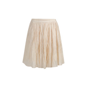 Bộ Đồ Áo Sơ Mi Và Chân Váy Oversized Tay Bồng Bóng Bề Mặt Nhăn