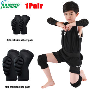 1Pair Thick Sponge Knee Pads Elbow Sleeves Guard Collision Avoidance Sport Protective Kneepad Skate Soccer Football Volleyball Basketball Cycling Knee Brace Support for Kids Child Youth