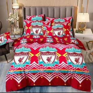 ชุดผ้านวม ชุดเครื่องนอน ผ้าปูที่นอน ปลอกหมอน ผ้านวม ลายฟุตบอล แมนยู ลิเวอร์พูล เก็บปลายทาง
