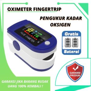 [BERGARANSI] Fingertrip Pulse Oxymeter Oximeter spo2 Alat Ukur Detak Jantung Dan Kadar Oksigen Darah LCD LED