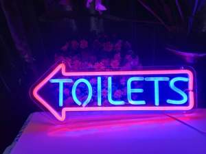 (5V-USB)ป้ายไฟ ป้ายไฟร้าน ป้ายไฟตัวอักษร ป้ายไฟวิ่ง ป้ายไฟled ป้ายไฟห้องน้ำ ป้ายไฟTOILET +ชีศรซ้าย