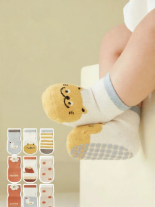 SHI YUE JIE JING | Anti-slip Cotton Baby Socks