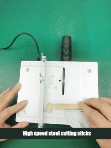 【รับประกัน 10 ปี】การสร้างงานทำมือ DIY การทำโมเดล โต๊ะเลื่อย เลื่อยโต๊ะอเนกประสงค์ขนาดเล็ก เซ็นเซอร์อัจฉริยะ เลื่อยเล็ก สำหรับใช้กับไม้ อะคริลิก โลหะ ฯลฯ การควบคุมความเร็ว 1--7 ระดับ 5000R