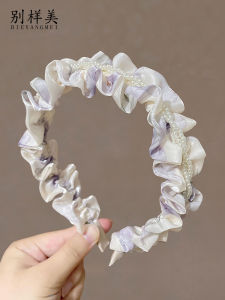 คลิปติดผมสีม่วง ทรงเก๋ไก๋หรูหรา สไตล์ฝรั่งเศส ขนาดใหญ่ เครื่องประดับผมสำหรับผู้หญิง