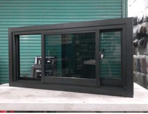 JENDELA SLIDING 2 DAUN motif POLOS UK T50xL100 GRATIS PACKING KAYU