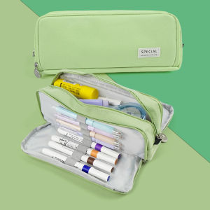 Multi-layer Large-capacity Pencil Case Children Back To School Pencil Bag 3 Zippers Large School Case Organizer Cheap Stationery