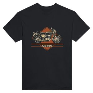 Honda | Honda Mens and Womens T-shirt Honda CB750 Summer Motorcycle Tee Racing Short-sleeved Spring Cycling Off-road Trendy Top