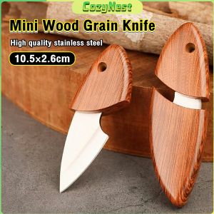 C.N. Mini Wood Grain Color Fruit Knife Kitchen Knives