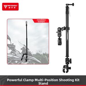 MOTOWOLF | Motorcycle Adjustable 360 Degree Panoramic Multi-Angle Camera Mounting Bracket