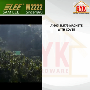 SYK Samlee A1603 SL1779 22 Inch Machete With Cover Knife Outdoor Gardening Tools Pisau Kebun Pemotong Pokok