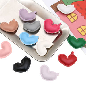 47x35mm 1pc/bag Handmade Leather Heart Pendant For DIY Keychain Jewelry Making