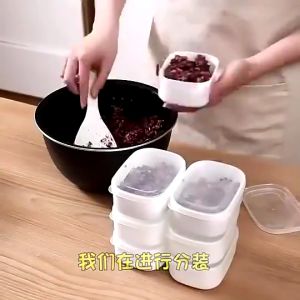 10/20ชิ้น กล่องเก็บอาหารสดขนาดเล็ก / กล่องเบนโตะพลาสติกพร้อมฝาปิด / กล่องใส่อาหารแบบปิดผนึก / กล่องจัดระเบียบผลไม้ เนื้อสัตว์ / กล่องบรรจุข้าวสาร / กล่องเก็บอาหารแบบจัดระเบียบในตู้เย็น