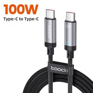 Toocki | Toocki Tuoqi Double Type-C 100W Super Fast Charge Data Cable Compatible With Huawei Mate60 Pro 50 Xiaomi Vivo Android OPPO Chargers Nova7 Flash Charging