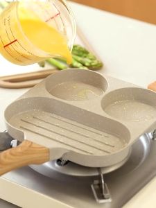 Wajan Telur Goreng Tiga Lubang & Steak Wajan Anti Lengket