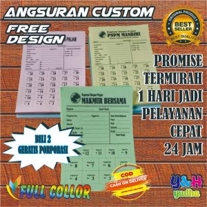 PROMISE KOPERASI (ISI 100) / ANGSURAN PROMISE CUSTOM HARIAN / MINGGUAN / BULANAN / Y&HYudhagrafika