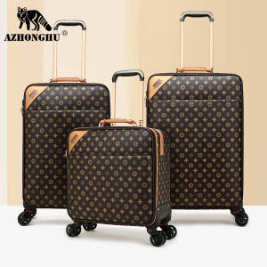 Lightweight Compact Female Travel Suitcase with Four-Wheel Directional Wheels Boarding Bag Fashionable Trendy Polyester Lining