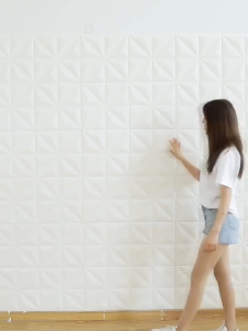 Waterproof Self-Adhesive 3d Skirting Wall Stickers / Background Wall Border Edge Strip Foam Waistline Decorative Sticker