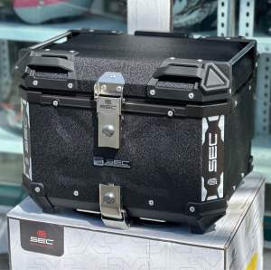 SEC 45LITERS ALLOY TOP BOX with Backrest & Baseplate