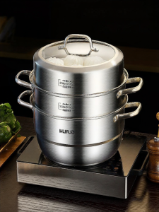 HUAJIDA | Multipurpose Durable Stainless Steel Steamer Multi-layer