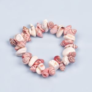 สร้อยคอ สร้อยข้อมือ ของตกแต่งหอยเป๋าที่ทำด้วยมือจากธรรมชาติสำหรับเด็กและเยาวชน ของขวัญที่ดีสำหรับผู้ชายและผู้หญิง