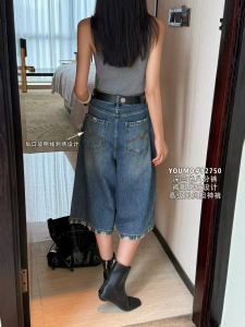Quần Jeans Ống Rộng Thẳng Rộng Thời Trang Mùa Hè 2025 Quần Jeans Denim Cạp Cao Thường Ngày Quần Thường Ngày Thoải Mái