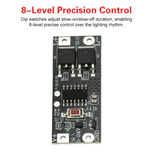 100W LED Dimmer Controller Gradual Brightening & Dimming Soft On-Off Modes 5-24V LED Strip Driver Module LED Controller Dimmer