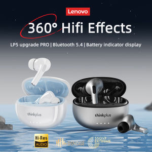 Lenovo | Lenovo LP5 Pro Wireless Bluetooth 5.4 Earphones TWS HiFi Sound Headphones Earbuds Gaming Sports Headset Touch Control With Mic