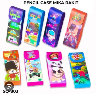 Tempat Pensil / Kotak Pensil Mika Rakit 1 Pcs ( SQ803 )