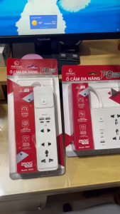 Ổ cắm đa năng Ominsu OS01/OS02 2500W có cổng USB sạc nhanh 20W - Hàng chính hãng