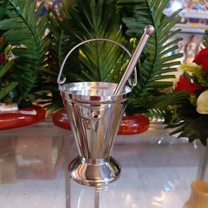 Xô inox rảy nước Thánh công giáo( bao gồm xô và cây inox) quà tặng gia đình công giáo vật phẩm công giáo